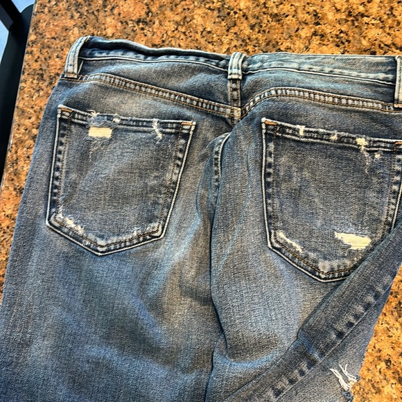 Silver jeans with frayed hem vintage ankle straight size 28 - Picture 2 of 3